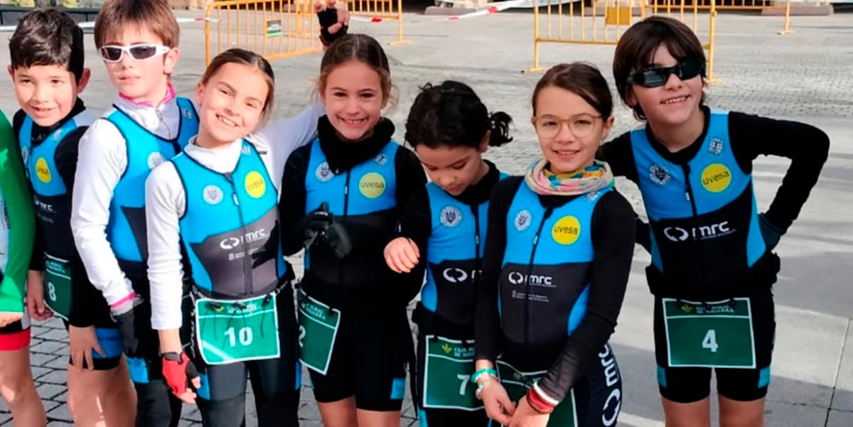 Participantes del SRD Arenas en el Duatlón de Estella 3