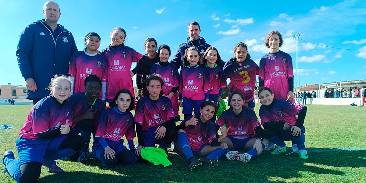 Equipo Benjamín Alevín Femenino del CA Cirbonero