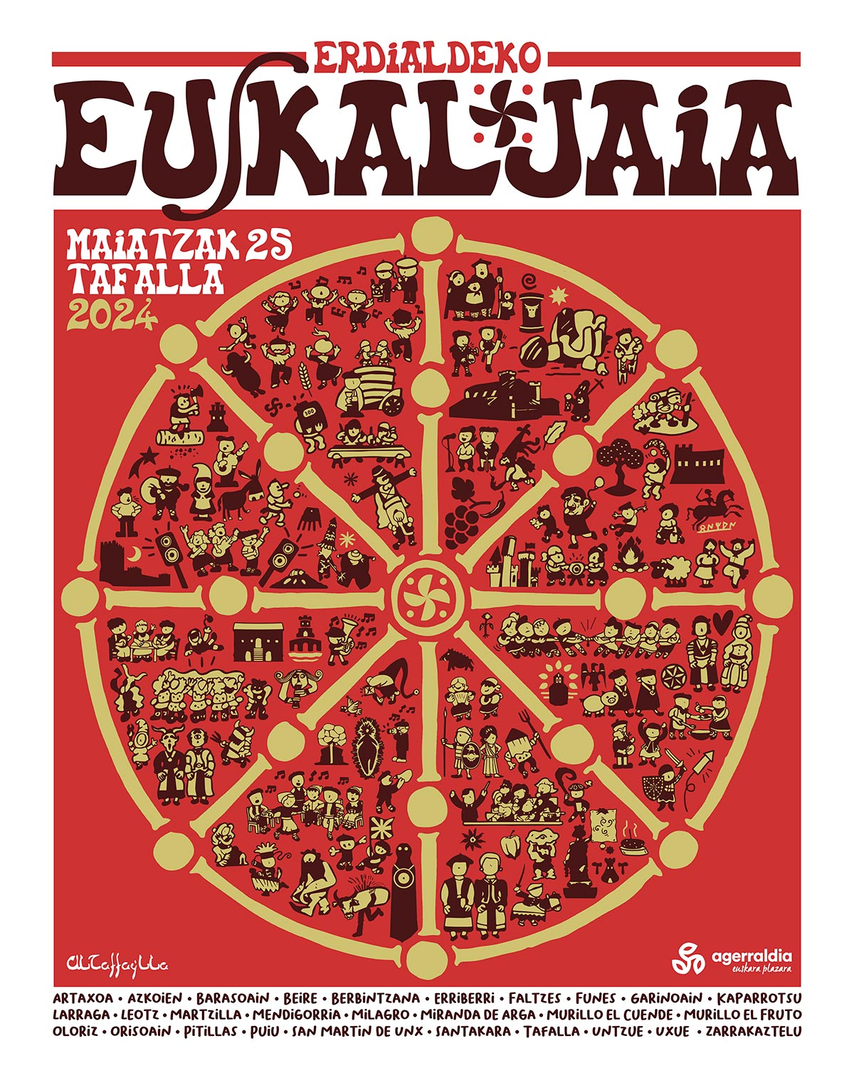 Cartel de Erdialdeko Euskal Jaia