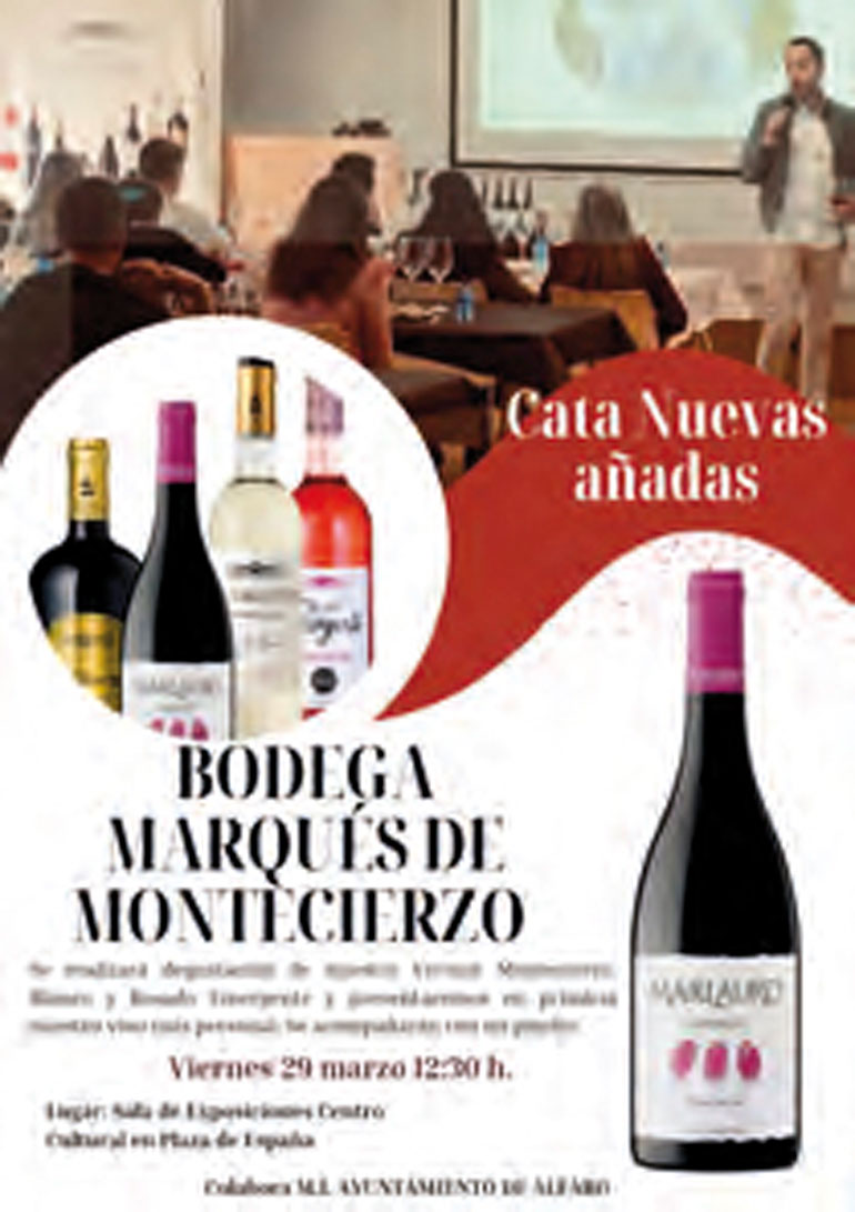 Cata en Alfaro de las Nuevas Añadas de la Bodega Marqués de Montecierzo