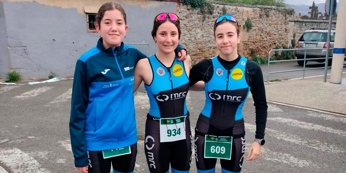 Partipantes del SRD Arenas en el duatlón de Alsasua 1