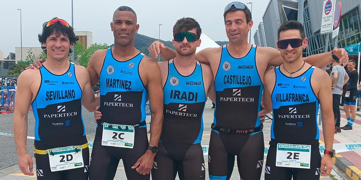 Iñigo Sevillano, Nathaneal Martínez, Ander Iradi, Ángel Castillejo y Adrián Villafranca, del Equipo Élite