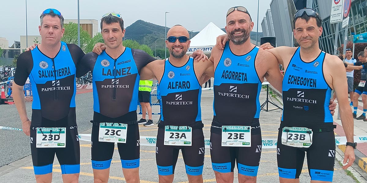 David Salvatierra, Eduardo Lainez, Juanjo Alfaro, Hugo Serrano y Cristóbal Echegoyen, del Equipo Open