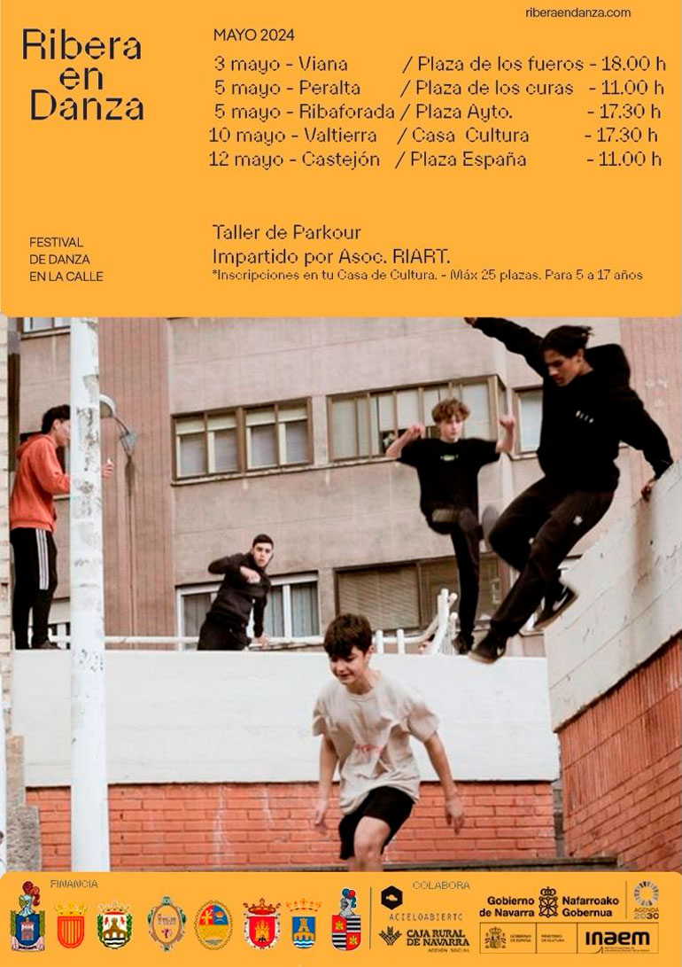 VI Festival de danza en la calle Ribera en Danza 2024 - Taller Parkour