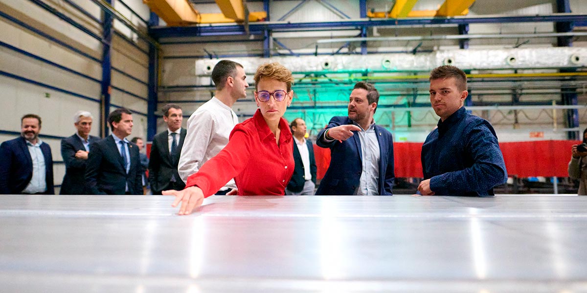 La Presidenta Chivite visita la empresa Mepef