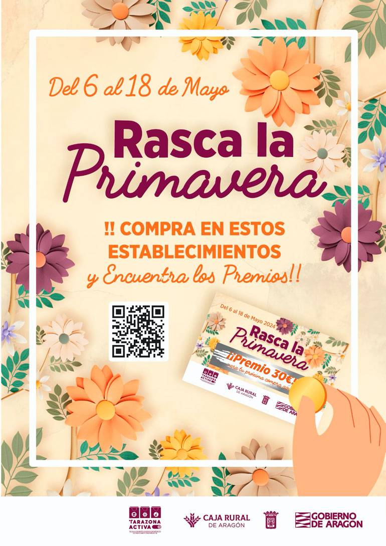 ACT Tarazona acoge la campaña ‘Rasca la primavera’ con 70 establecimientos participantes
