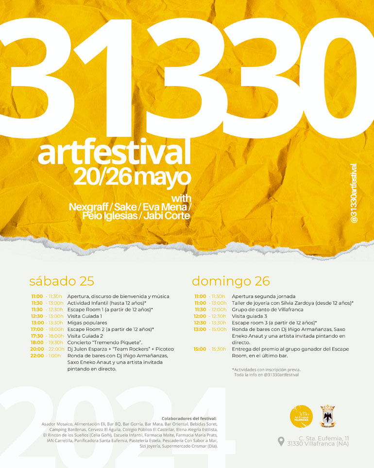 31330 Art Festival 2024 en Villafranca
