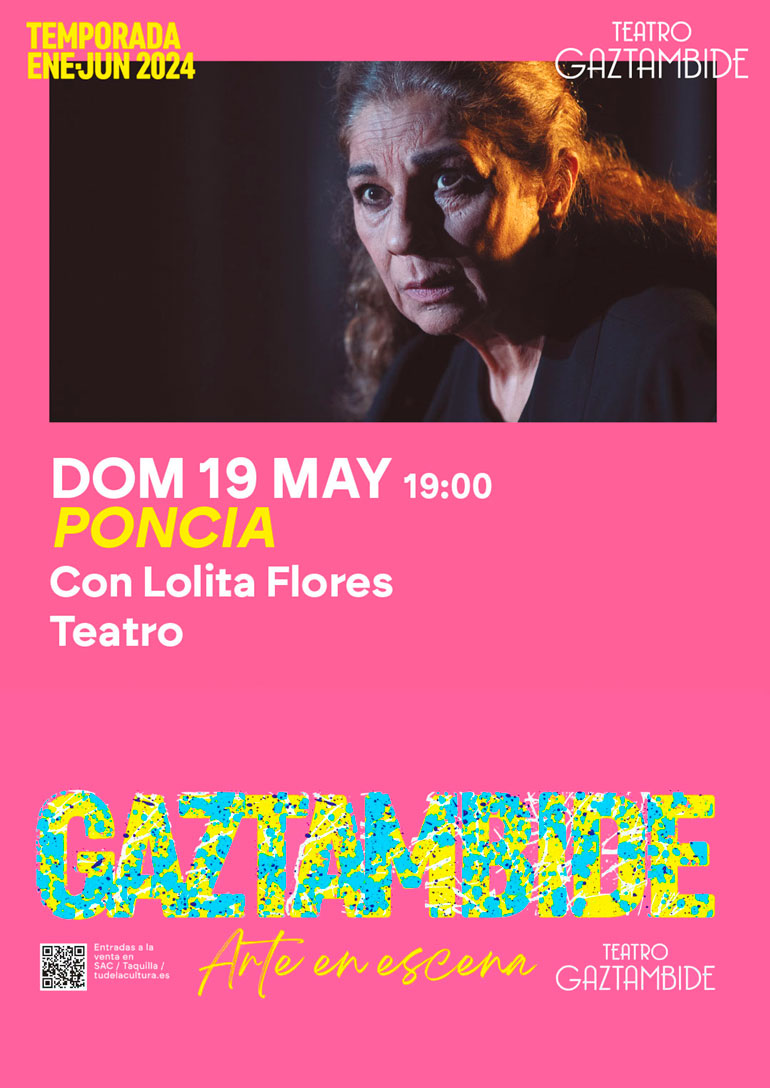 Teatro en Tudela ‘Poncia’ con Lolita Flores