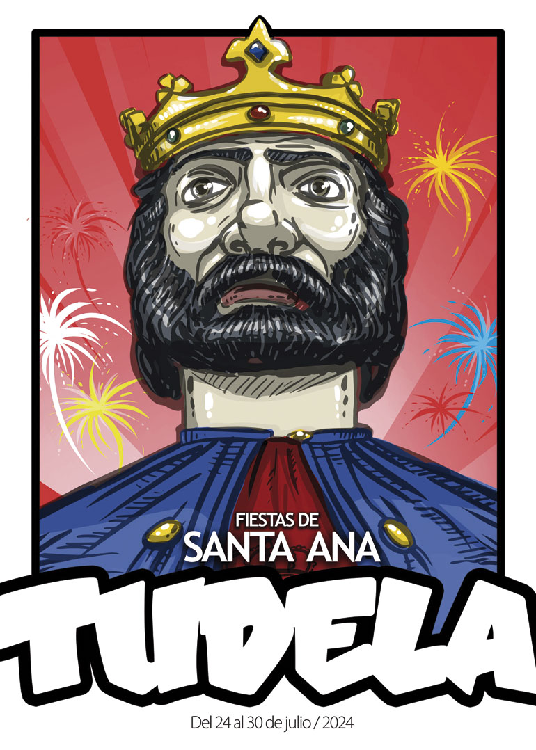 Cartel Fiestas de Tudela 2024 accesit