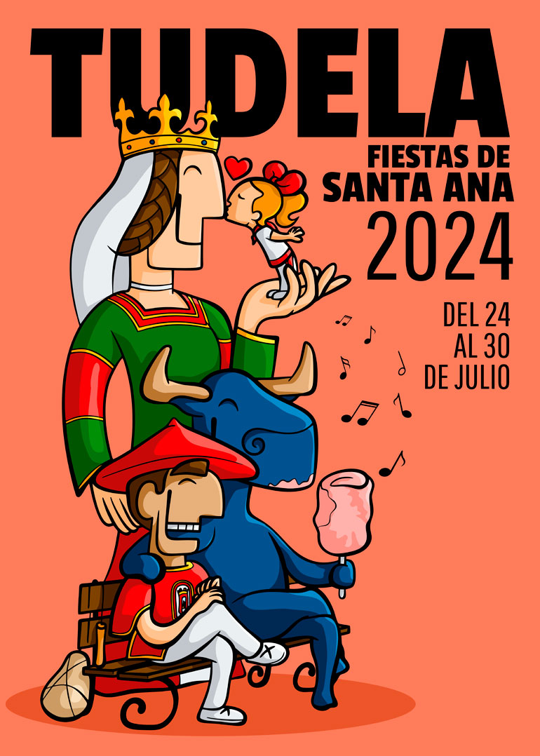 Cartel Fiestas de Tudela 2024 ganador