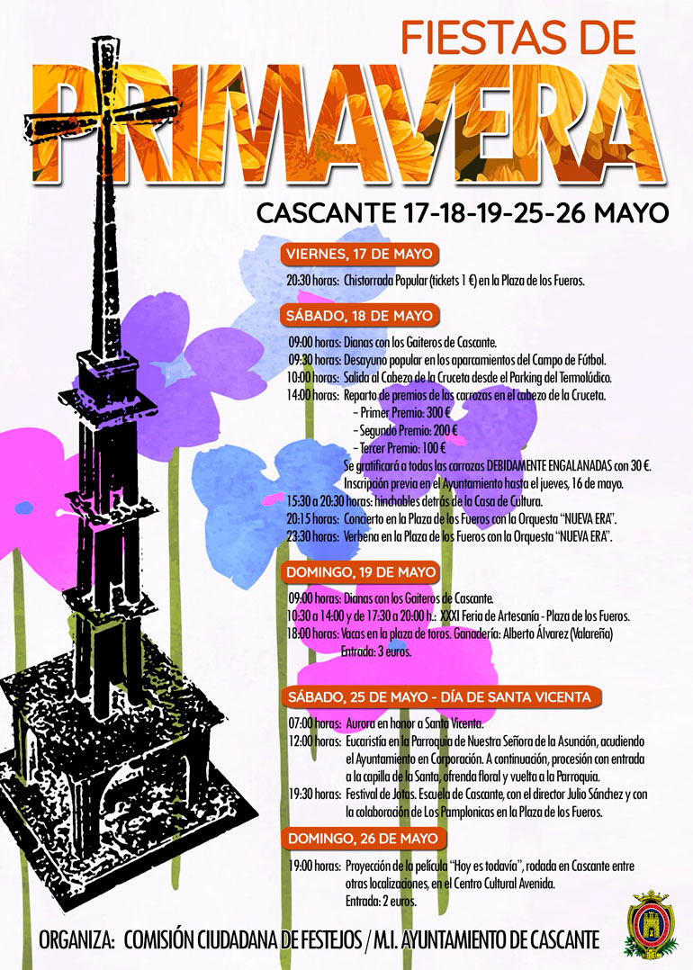 Programa de las Fiestas de Primavera 2024 en Cascante