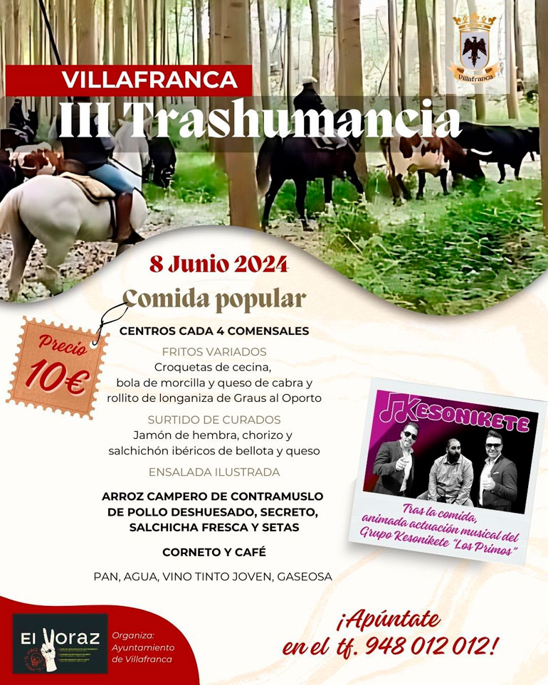 III Trashumancia 2024 en Villafranca   Comida popular