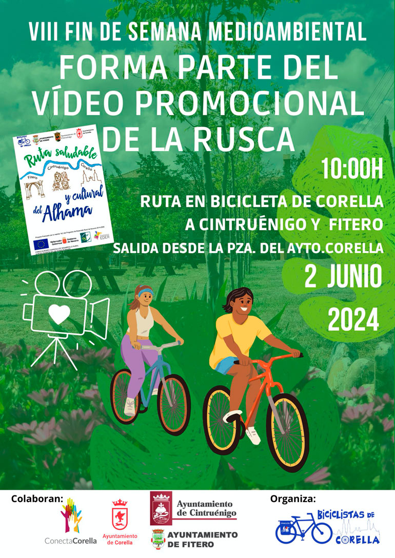 VIII Fin de semana medioambiental 2024 en Corella Día Mundial de la Bicicleta