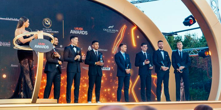 LaLiga celebró su gala anual de premios LaLiga Awards este pasado martes en Cala di Volpe (Cerdeña)