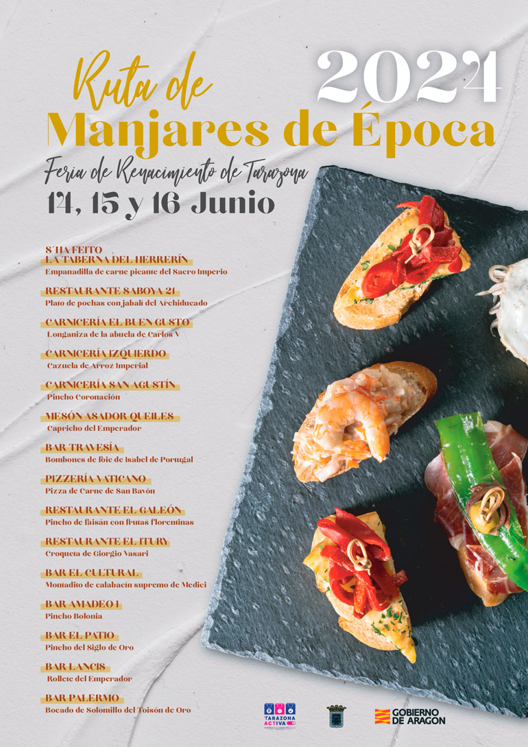 Ruta de Manjares de Época 2024 en Tarazona