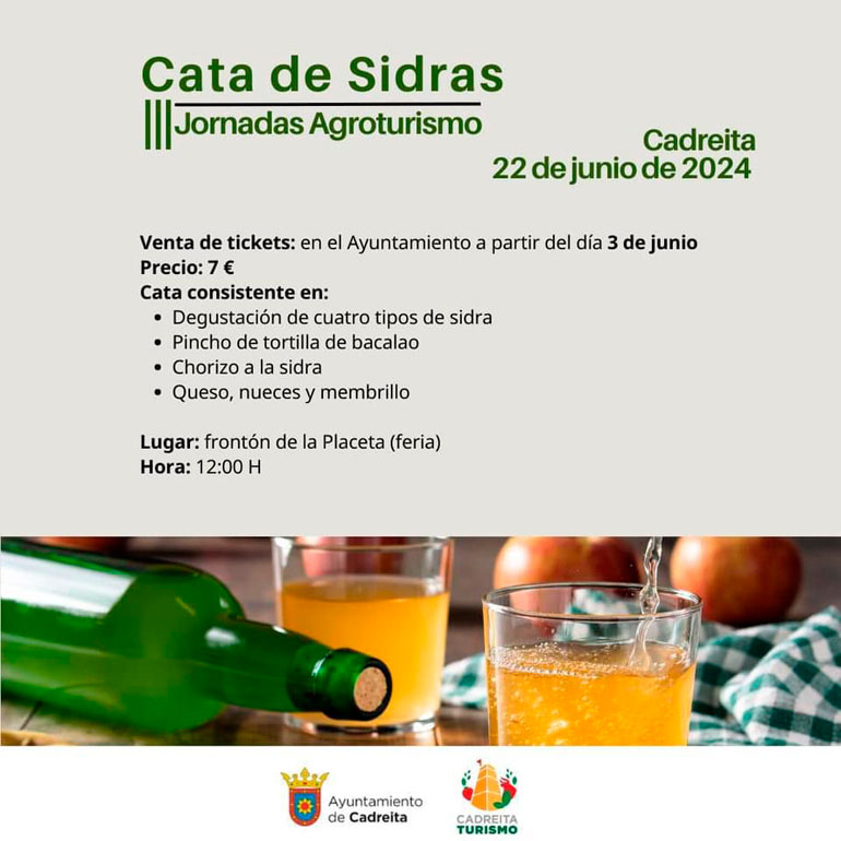 III Jornada de Agroturismo 2024 en Cadreita Cata de sidrerías