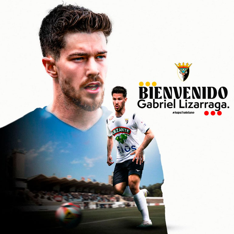 Gabriel Lizarraga se incorpora al CD Tudelano