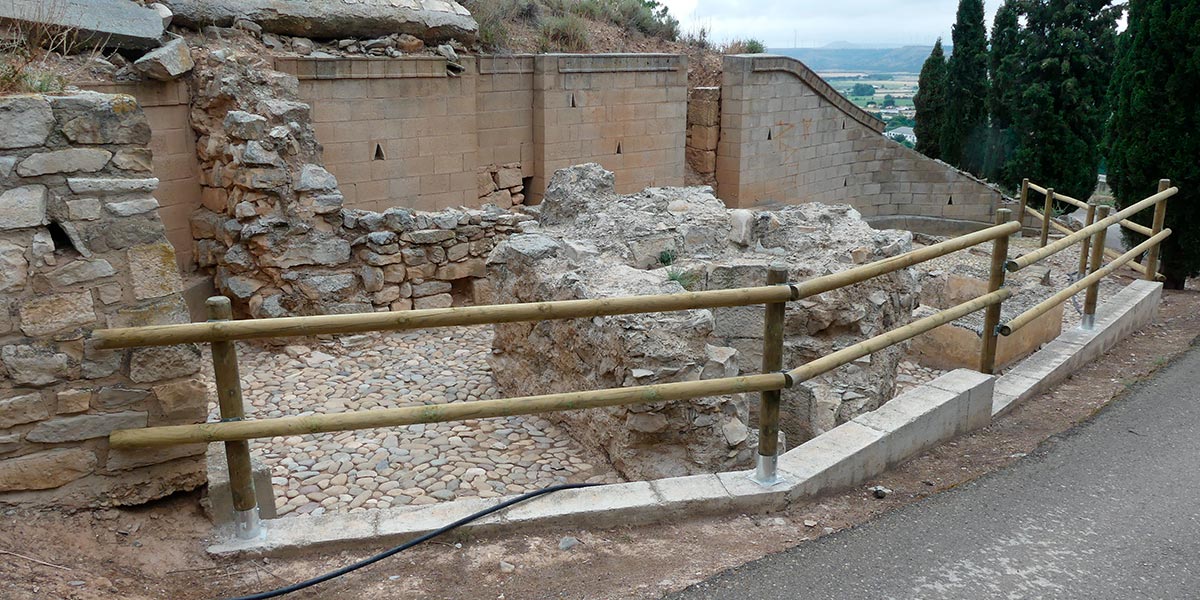 Sector de los pozos en el Cerro de Santa Bárbara