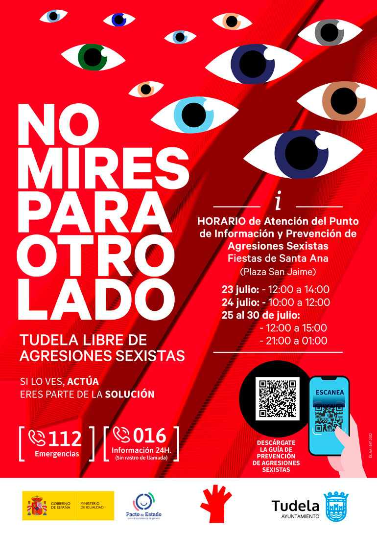 Cartel Fiestas No mires para otro lado