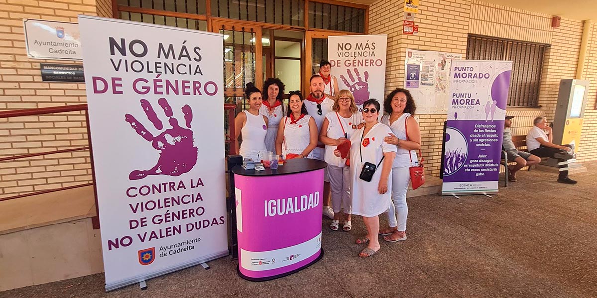 Punto Violeta en fiestas de Cadreita 1
