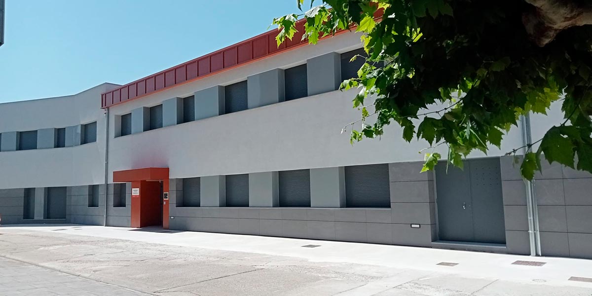 Vista del colegio público de Cadreita Teresa Bertrán de Luis