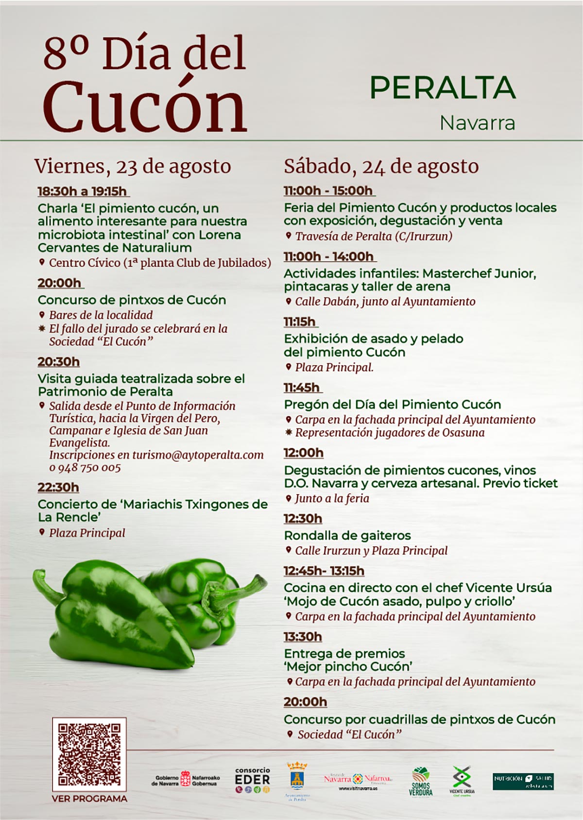 Programa del Día del Cucón 2024 en Peralta