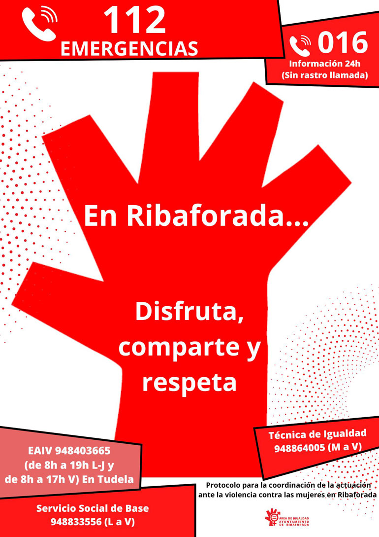 Cartel Agresiones sexistas Ribaforada