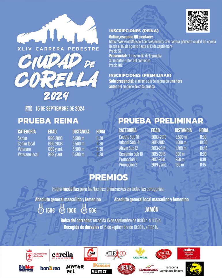 XLIV Carrera Pedestre 2024 en Corella detalles