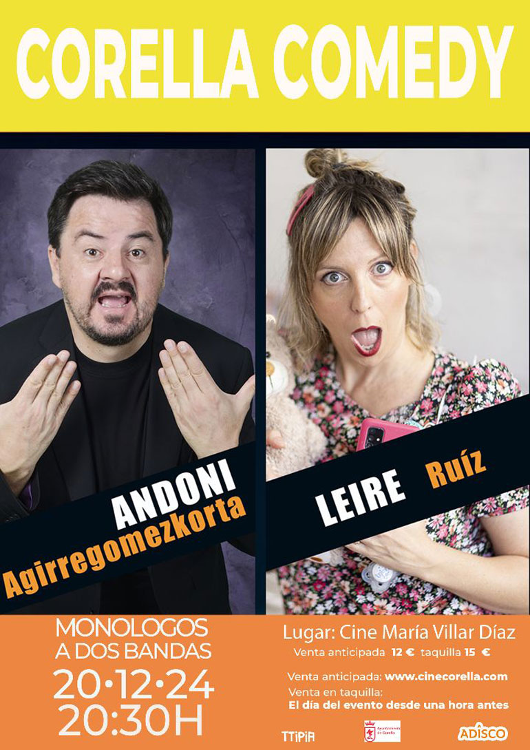 Corella Comedy 2024: Monólogos a dos bandas