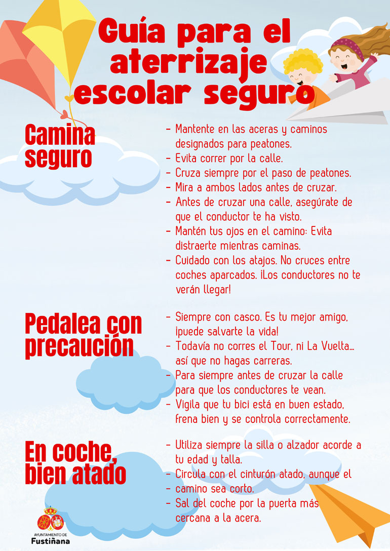 Guía para el aterrizaje escolar seguro pautas