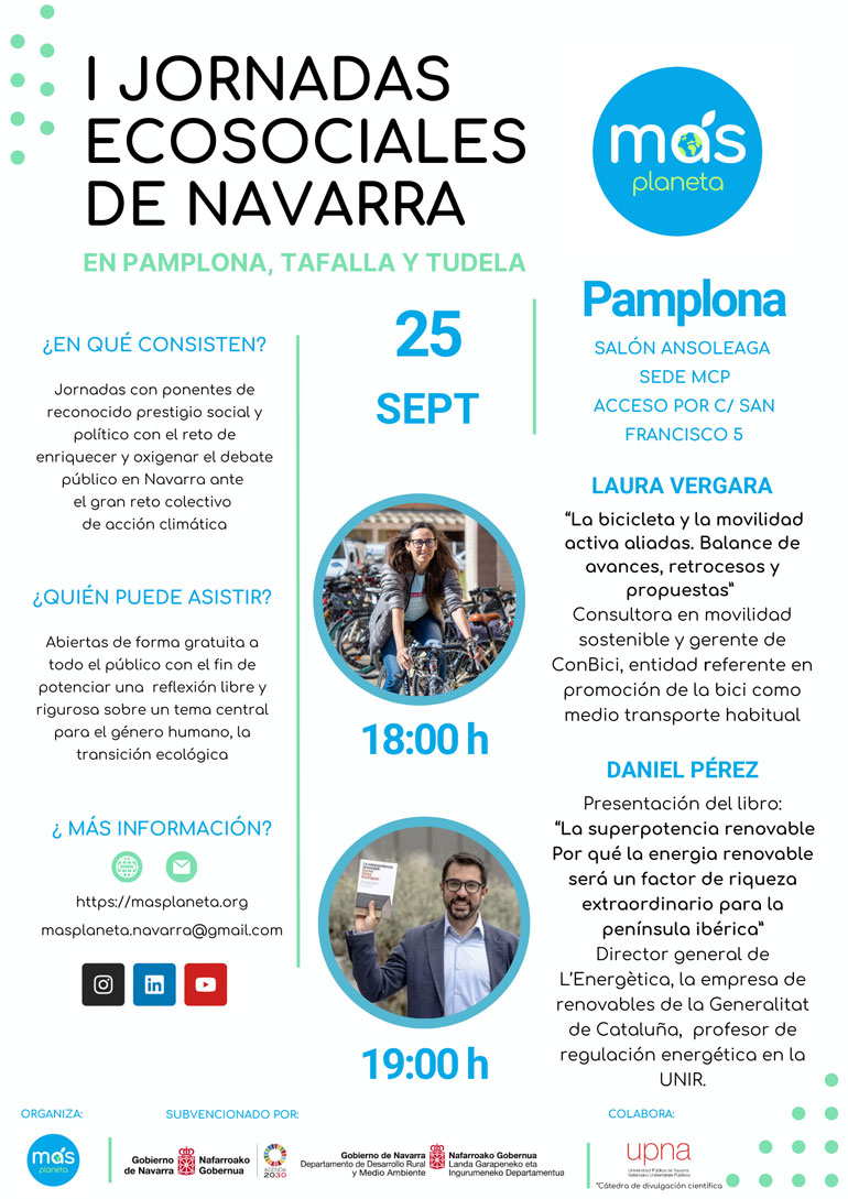 I Jornadas Ecosociales de Navarra 2024 en Pamplona 09 25