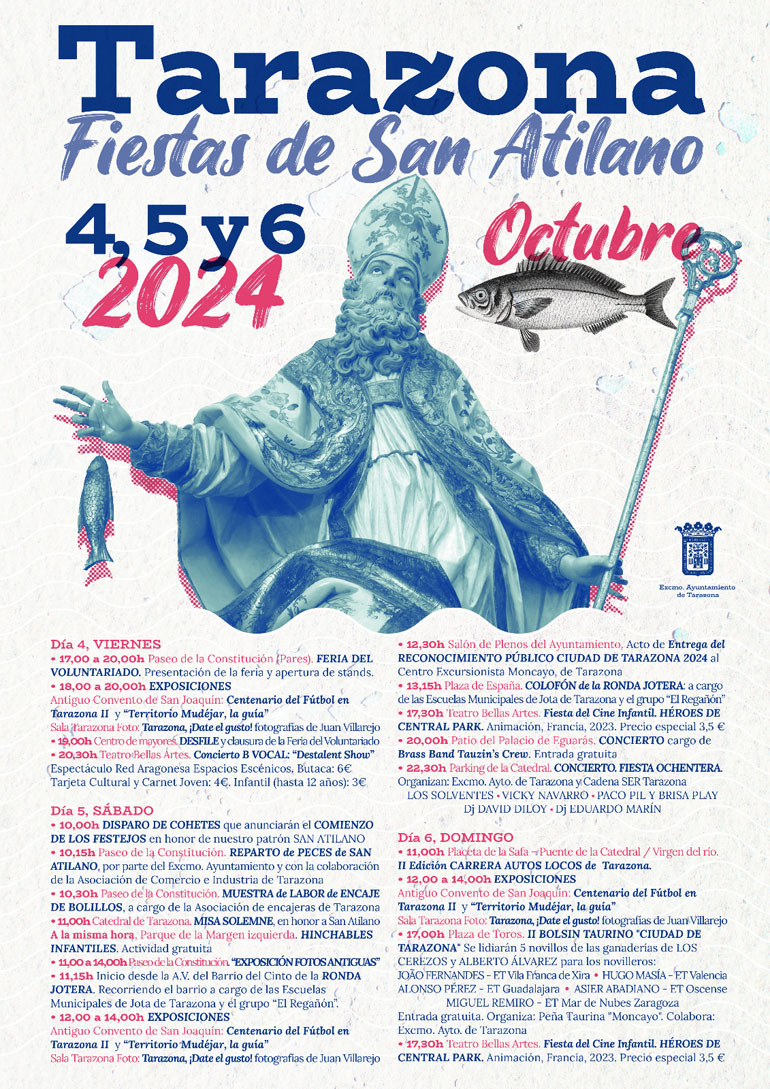 Fiestas en honor a San Atilano 2024 en Tarazona