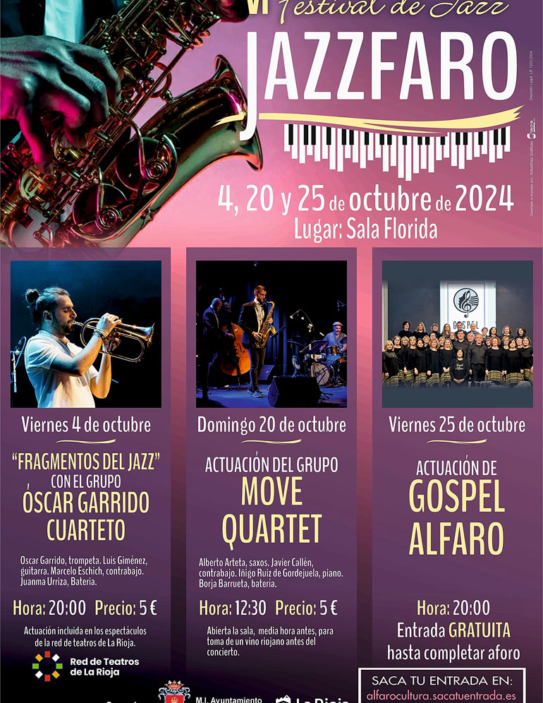 VI Festival de Jazz Jazzalfaro 2024 en Alfaro