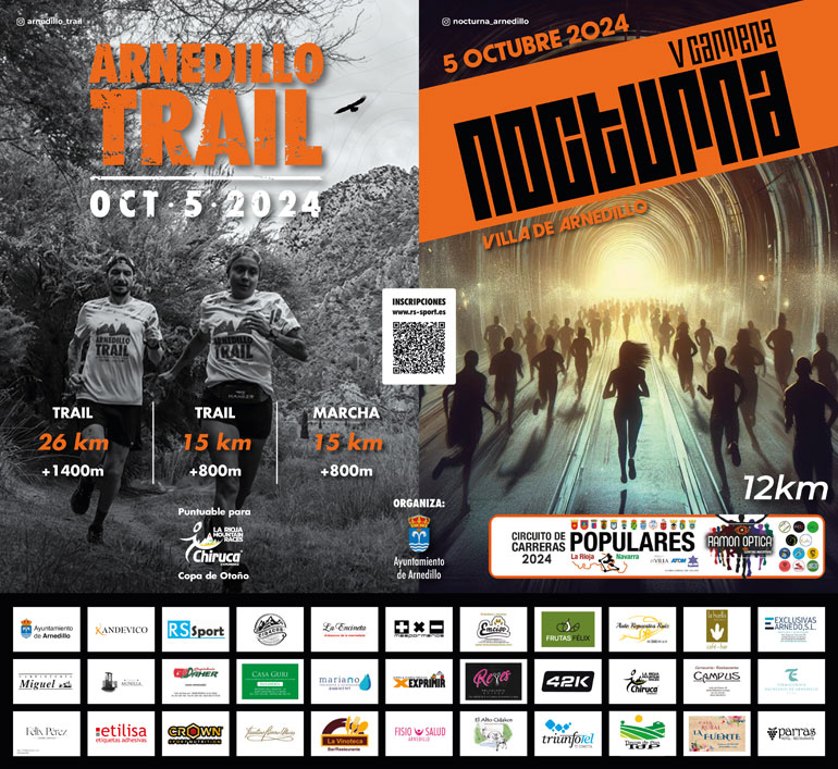 III Arnedillo Trail y V Carrera Nocturna 2024 en Arnedillo
