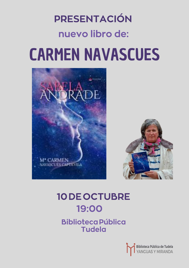 Presentación en Tudela del nuevo libro ‘Sabela Andrade’ de Carmen Navascués Capdevila
