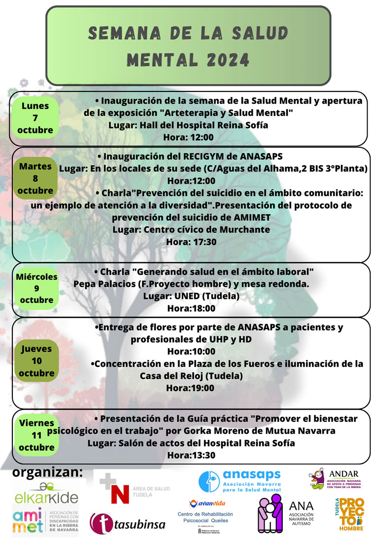 Semana de la Salud Mental 2024 en Tudela