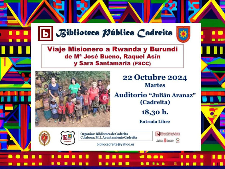 Conferencia en Cadreita ‘Viaje misionero a Rwanda y Burundi’