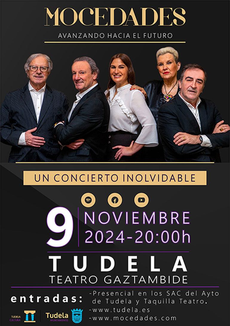 Concierto en Tudela ‘Avanzando hacia el futuro’ con Mocedades