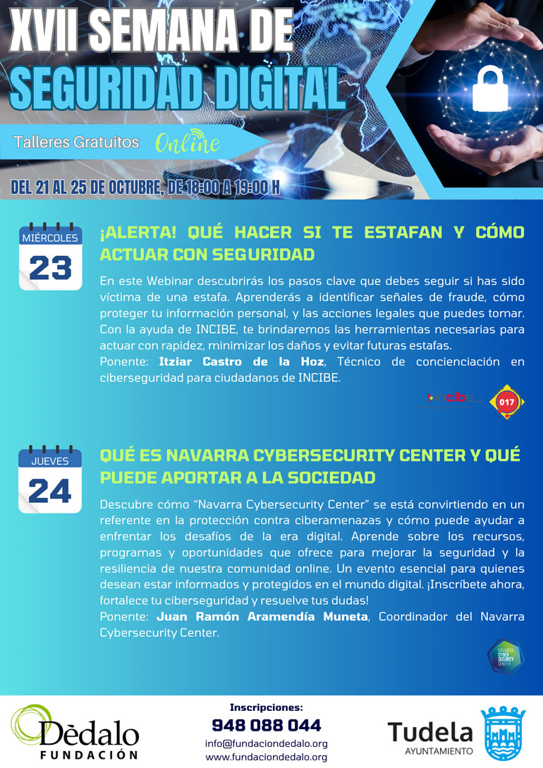 XVII Semana de seguridad digital 2024 en Tudela