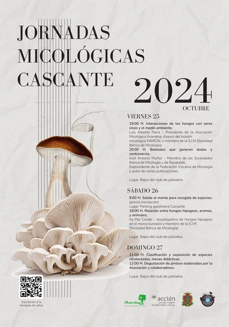 XXXII Jornadas Micológicas 2024 en Cascante