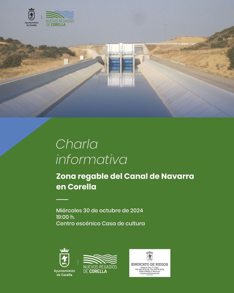 Charla informativa ‘Zona regable del Canal de Navarra en Corella’