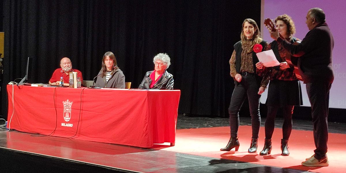 La Casa de Cultura de Milagro albergó la presentación del libro del villafranqués Javier Nantes Vidal