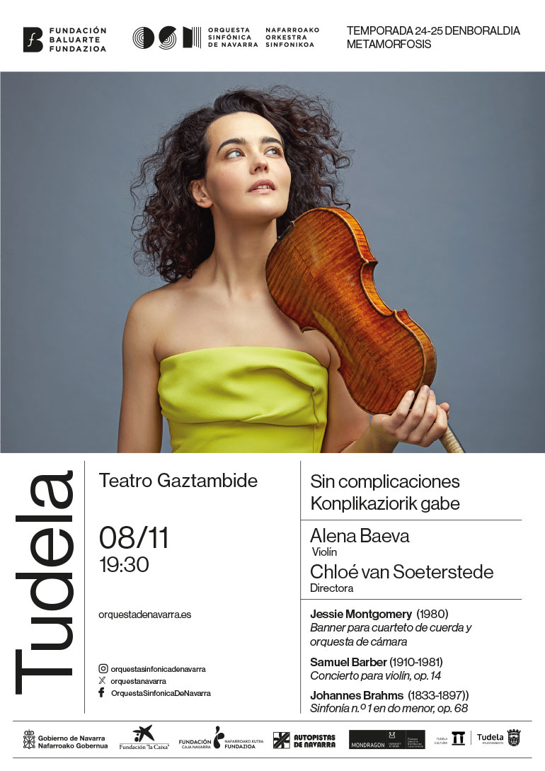 Concierto en Tudela ‘Sin complicaciones’ con la Orquesta Sinfónica de Navarra