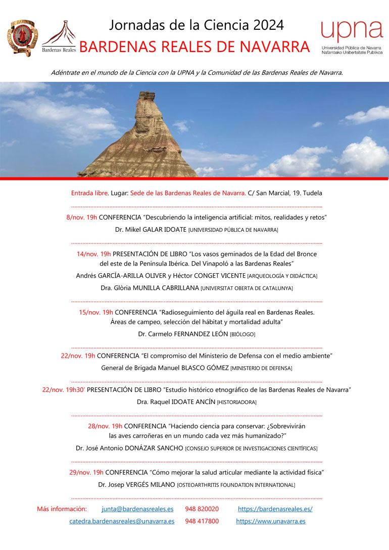 Jornadas de la Ciencia 2024 Bardenas Reales de Navarra
