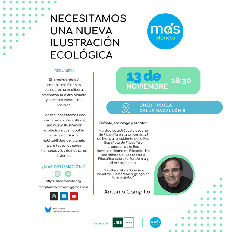 Conferencia ‘Necesitamos una nueva Ilustración ecológica
