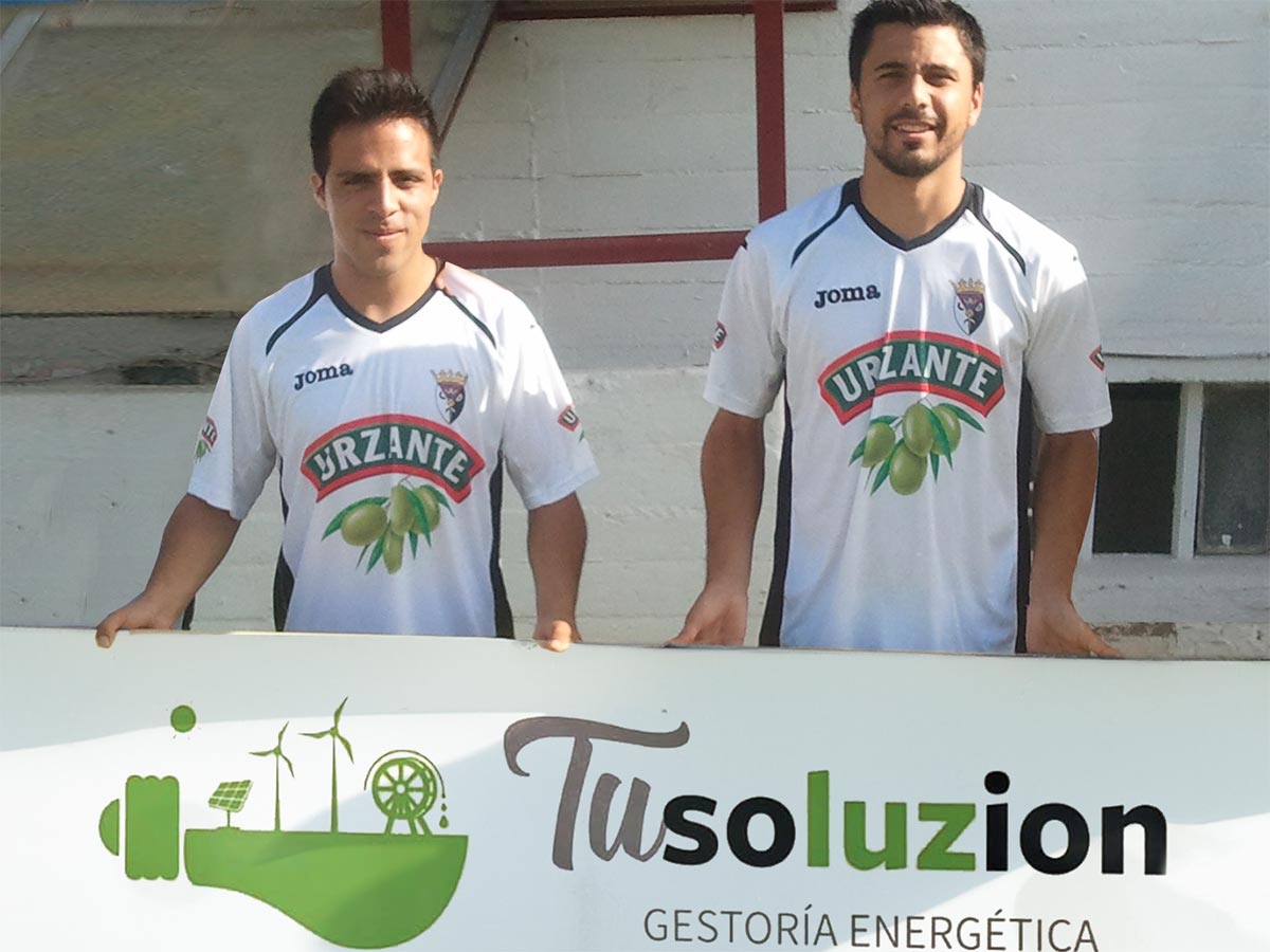 Damián Matute y Rubén Royo en su etapa en el CD Tudelano