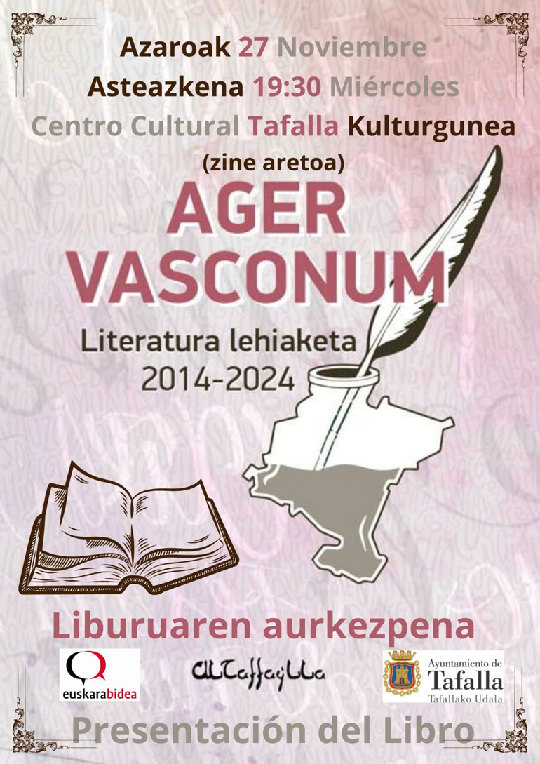 Presentación del libro ‘Ager Vasconum 2014-2024’