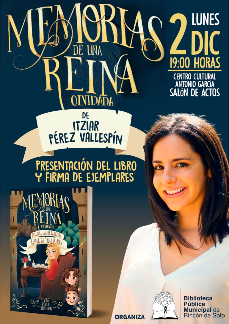 Presentación del libro ‘Memorias de una Reina Olvidada’ de Itziar Pérez Vallespín