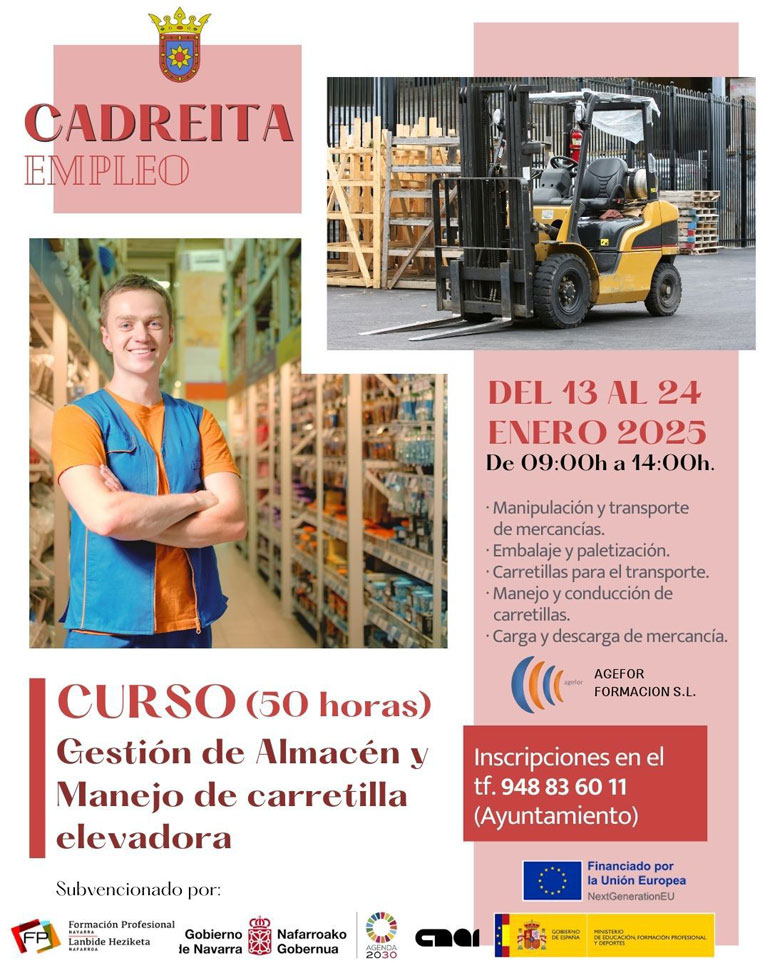 Curso ‘Gestión de Almacén y Manejo de carretilla elevadora’