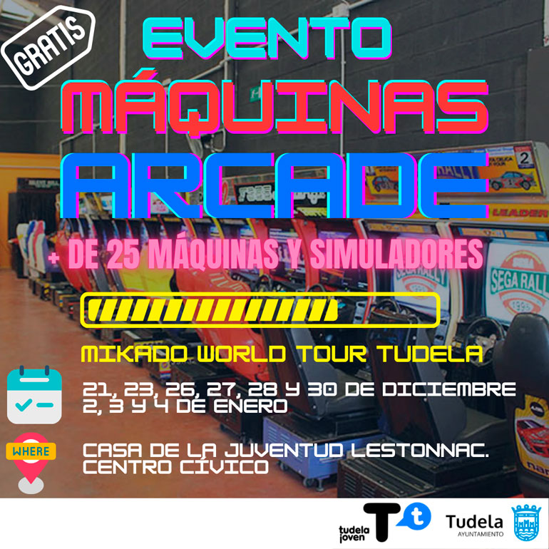 Evento de videojuegos en máquinas arcade y modernas ‘Mikado World Tour
